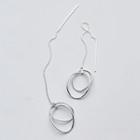 925 Sterling Silver Hoop Threader Earring