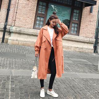 Drawstring-waist Long Parka