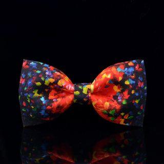 Watercolor Print Bow Tie