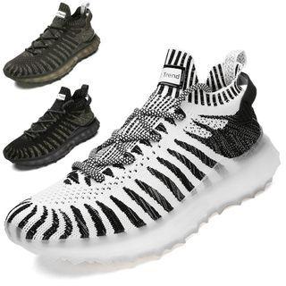 Platform Woven Sneakers