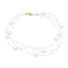 Beaded Necklace Pearl - One Size