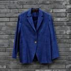 Linen Blazer Indigo - One Size