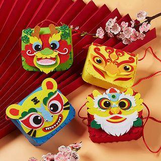 Lunar New Year Diy Art Craft Backpack / Drawstring Crossbody Bag