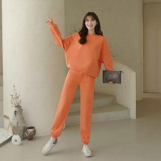 Set: Brushed Fleece Sweatshirt + Jogger Pants