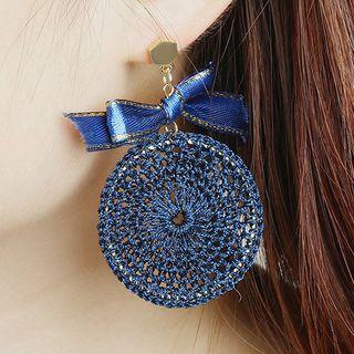 Woven Disc Earring