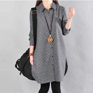 Dotted Oversized Shirt