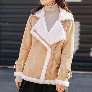 Fleece Trim Zip Jacket