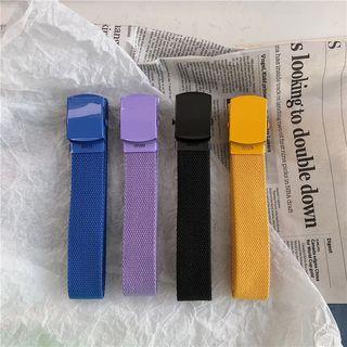Slider Buckle Canvas Belt