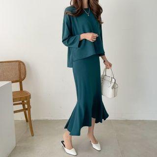 Set: Dip-back T-shirt + Mermaid Skirt