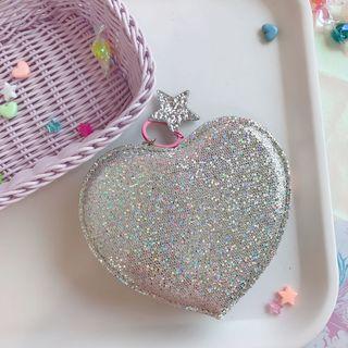Sweetheart Shape Glitter Coin Purse