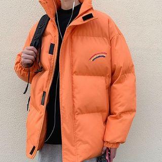 Stand-collar Loose-fit Padded Jacket