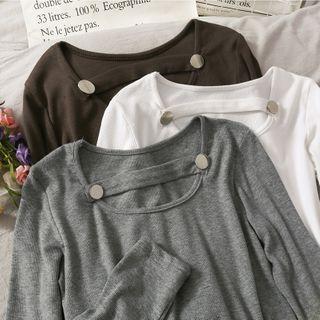 Cutout Slim-fit Crop T-shirt