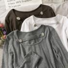 Cutout Slim-fit Crop T-shirt