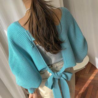 Bareback Pastel Knit Bolero