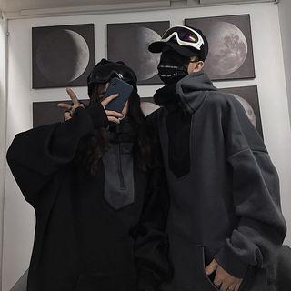 Couple Matching Half-zip Turtleneck Sweatshirt