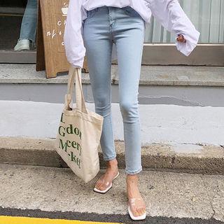 Colored Washed Skinny Jeans