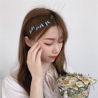 Butterfly Hair Tie 1 Pc - Bow - Blue - One Size