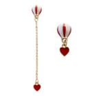 Non-matching Hot Air Balloon Dangle Earring 1 Pair - 925 Silver - Earrings - One Size