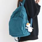 Contrast Trim Canvas Backpack / Bag Charm / Set