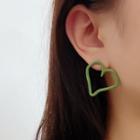 Heart Ear Stud 1 Pair - One Size