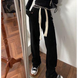 Loose-fit Pants Black - One Size