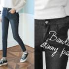 Brushed-fleece Lined Stretch Skinny Jeans