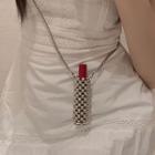 Beaded Mini Crossbody Lipstick Pouch
