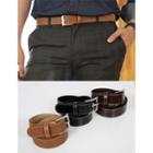 Stitched Faux-leather Belt