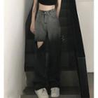 Gradient Ripped Jeans