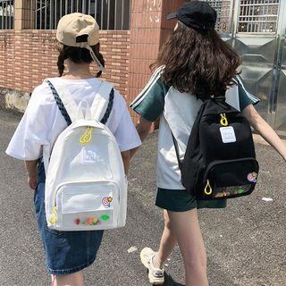 Pvc Paneled Canvas Backpack