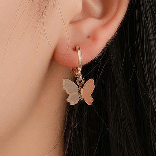 Alloy Butterfly Dangle Earrings