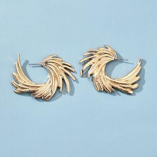 Alloy Wings Earring 1 Pair - 13434 - Gold - One Size