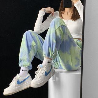 Tie-dyed Loose-fit Jogger Pants