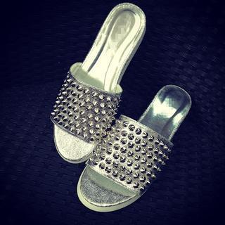 Studded Slide Sandals