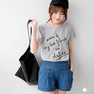 Handwriting Graphic Cotton Tee