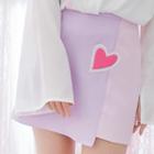 Heart Applique A-line Skirt