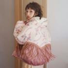 Fringed Hooded Padded Coat