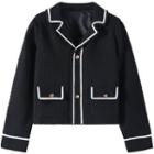 Contras Trim Tweed Jacket