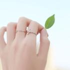 Sterling Silver Knot Open Ring