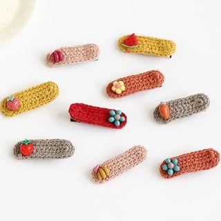 Fruit / Flower & Knit Hair Clip