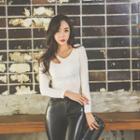 Cutout Slim-fit T-shirt