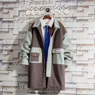 Two-tone Zip Cargo Jacket