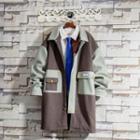 Two-tone Zip Cargo Jacket