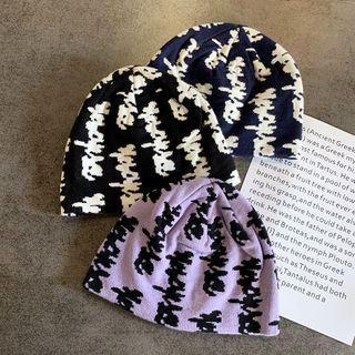 Graffiti Style Knit Beanie