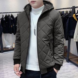 Quilted Hooded Zip Jacket