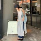 Slit Tank Dress White - One Size