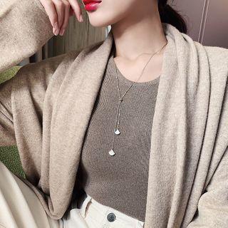 Ginkgo Necklace Gold - One Size