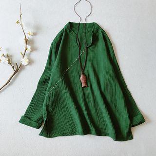 Traditional Chinese V-neck Blouse