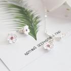 Cherry Blossom Stud Earring / Ring / Pendant Necklace