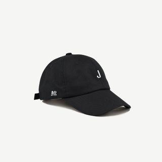 Embroidered Lettering Cap Black - One Size